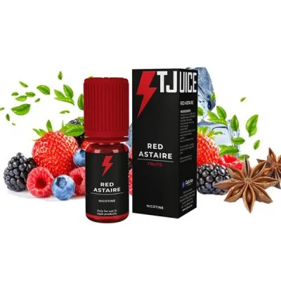 E-liquide Red Astaire TJuice 10ml avec fruits rouges, épices et feuilles vertes