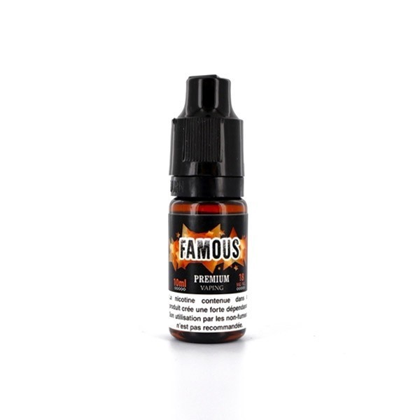 Famous 10ml Premium - E-liquide Tabac Gourmand Eliquid France