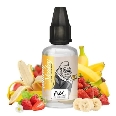 Concentré Sweety Monkey 30ml avec fruits frais: banane, fraise, framboise et arôme singe