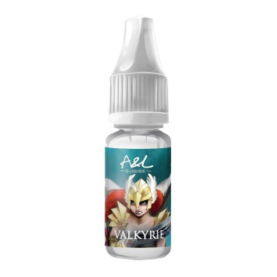 Flacon d'e-liquide 'Valkyrie' d'A&L, 10ml, avec illustration d'une guerrière nordique Flacon d'e-liquide 'Valkyrie' d'A&L, 10ml, avec illustration d'une guerrière nordique