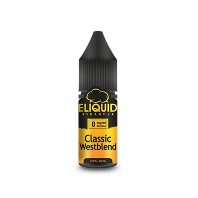 E-liquide Classic Westblend 10ml par Eliquid France, saveur tabac, 0mg de nicotine