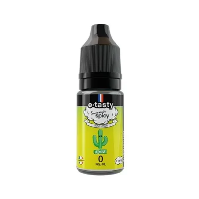 E-liquide Kipick Summer Spicy 10ml e.Tasty, saveur cactus épicé, flacon noir et jaune