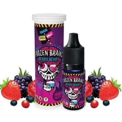 Concentré Frozen Brains Berry Berry 10ml avec packaging coloré et fruits rouges