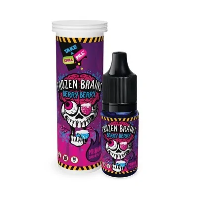 Concentré Frozen Brains Berry Berry 10ml avec flacon et emballage coloré style cartoon