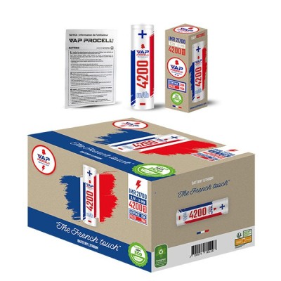 Batteries rechargeables Accu IMR 21700 Power 4200mAh Vap Procell, boîte et emballages Batteries rechargeables Accu IMR 21700 Power 4200mAh Vap Procell, boîte et emballages
