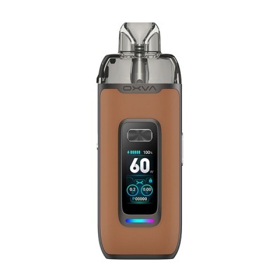 Cigarette électronique OXVA VPrime Kit marron avec écran LED affichant 60W et cartouche Cigarette électronique OXVA VPrime Kit marron avec écran LED affichant 60W et cartouche