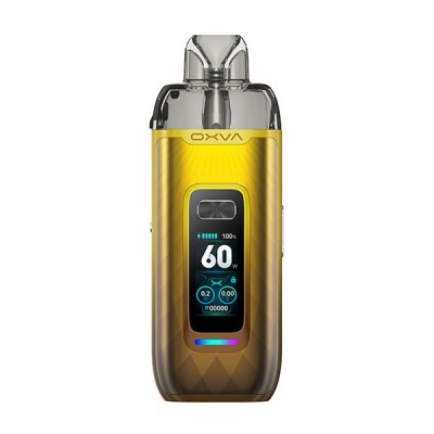 Cigarette électronique OXVA VPrime Kit dorée avec écran digital et pods inclus Cigarette électronique OXVA VPrime Kit dorée avec écran digital et pods inclus