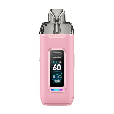 Cigarette électronique OXVA VPrime rose avec écran digital et dosette transparente Cigarette électronique OXVA VPrime rose avec écran digital et dosette transparente