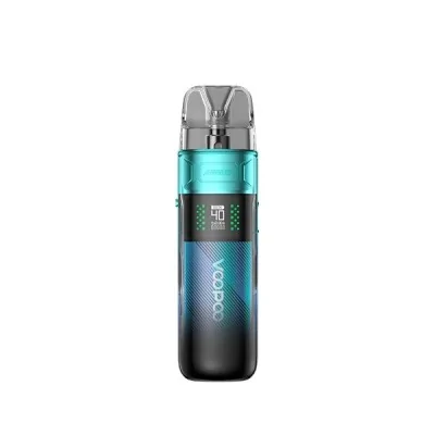 Kit Pod Argus E40 Voopoo, cigarette électronique turquoise et noire avec batterie 1800mAh