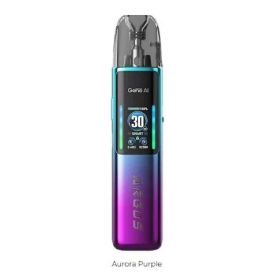 Kit Pod Argus G2 Voopoo 1000mAh, couleur dégradée bleu-violet, écran LED, design moderne