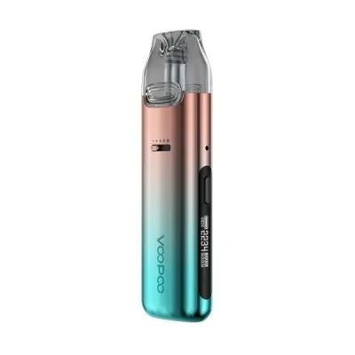 Kit Pod Vmate Pro 900mAh Voopoo, dégradé rose cuivré à turquoise, cigarette électronique