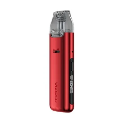 Kit Pod Vmate Pro 900mAh Voopoo rouge et gris, cigarette électronique compacte et élégante