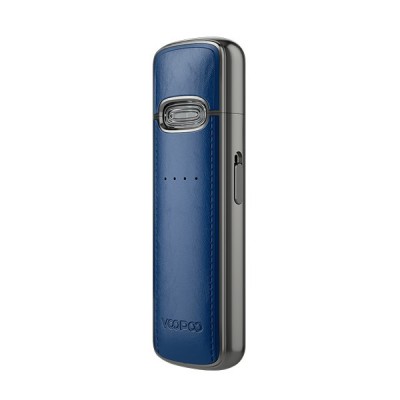 Kit Pod Vmate E Voopoo bleu et gris, design élégant et compact pour cigarette électronique Kit Pod Vmate E Voopoo bleu et gris, design élégant et compact pour cigarette électronique