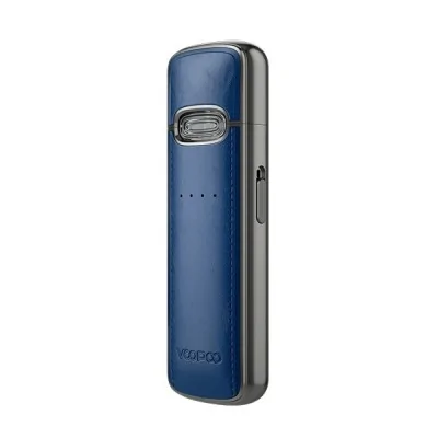 Kit Pod Vmate E Voopoo bleu et gris, design élégant et compact pour cigarette électronique