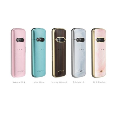 Kit Pod Vmate E 1200mAh Voopoo en 5 coloris : rose, bleu, bois, argent et or