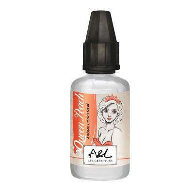 Flacon de concentré Queen Peach 30ml Les Créations - Arômes et Liquides pour e-cigarette