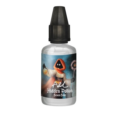 Flacon de concentré d'arôme Hidden Potion Seven Sins 30ml pour e-liquide vapotage Flacon de concentré d'arôme Hidden Potion Seven Sins 30ml pour e-liquide vapotage