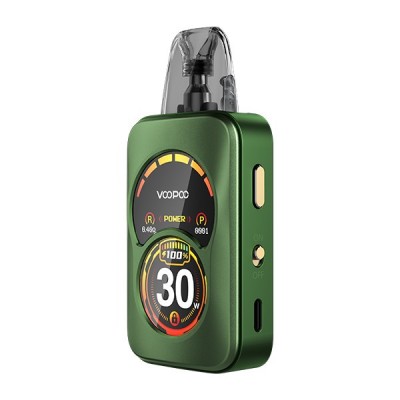 Kit Pod Argus A 1100mAh Voopoo vert avec écran coloré, compact et élégant