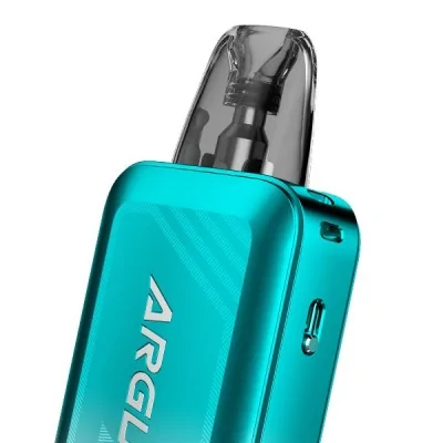 Kit Pod Argus A 1100mAh Voopoo, design compact turquoise avec réservoir transparent