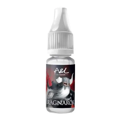 Flacon d'arôme Ragnarok 10ml Ultimate - Arômes et Liquides, étiquette noire et rouge Flacon d'arôme Ragnarok 10ml Ultimate - Arômes et Liquides, étiquette noire et rouge