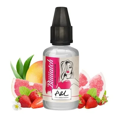 Concentré Biiiiiatch 30ml avec fruits, flacon e-liquide aromatisé fraise pamplemousse