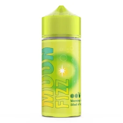 Flacon vert fluo de e-liquide Morning Shot Moon Fizz 50ml avec logo étoilé Secret's Lab Flacon vert fluo de e-liquide Morning Shot Moon Fizz 50ml avec logo étoilé Secret's Lab
