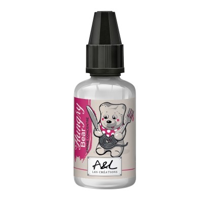 Flacon de concentré Hungry Bear 30ml avec dessin d'ours cuisinier, Les Créations