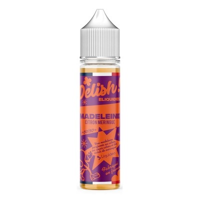 Flacon d'e-liquide Madeleine 50ml de la marque Delish par Liquideo, saveur pâtisserie
