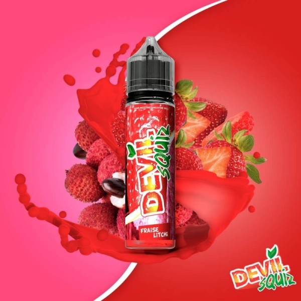 E-liquide Fraise Litchi 50ml Devil Squiz AVAP