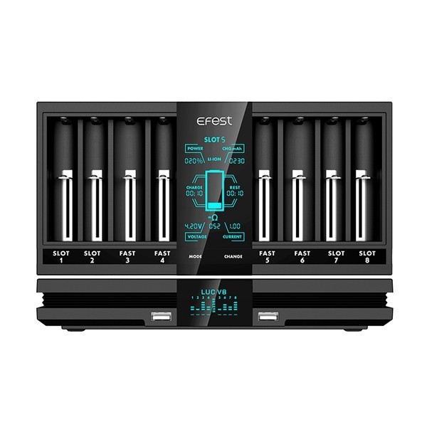 Chargeur Luc V8 Double Screen Efest