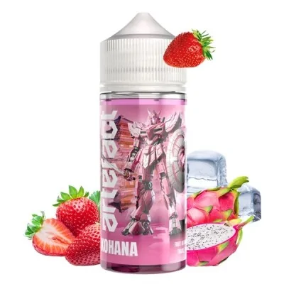 E-liquide Kohana 100ml Artefact saveur fraise dragon fruit, bouteille et ingrédients E-liquide Kohana 100ml Artefact saveur fraise dragon fruit, bouteille et ingrédients