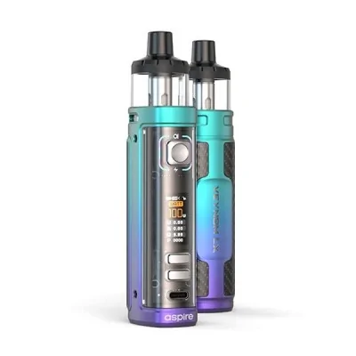 Kit Pod Veynom LX Aspire 3200mAh, design bicolore bleu-violet, cigarette électronique