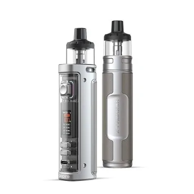 Kit Pod Veynom LX 3200mAh Aspire, deux modèles de cigarettes électroniques gris et argent