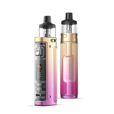 Kit Pod Veynom EX 100W Aspire, cigarette électronique dégradé or et violet, deux modèles Kit Pod Veynom EX 100W Aspire, cigarette électronique dégradé or et violet, deux modèles