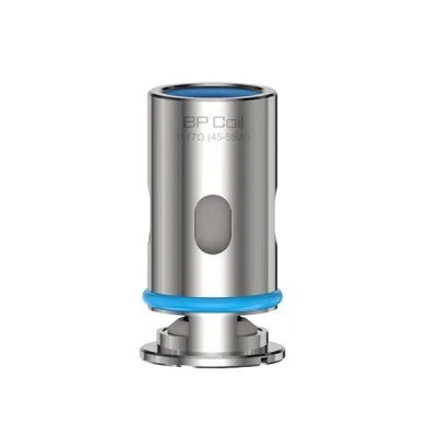 Résistance BP Aspire en métal argenté avec anneau bleu, pour cigarette électronique Résistance BP Aspire en métal argenté avec anneau bleu, pour cigarette électronique