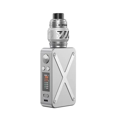 Kit cigarette électronique Revolto 220W Aspire, box mod argentée avec écran et atomiseur Kit cigarette électronique Revolto 220W Aspire, box mod argentée avec écran et atomiseur