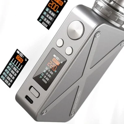 Kit Revolto 220W Aspire, cigarette électronique avec écran LCD et boutons de contrôle Kit Revolto 220W Aspire, cigarette électronique avec écran LCD et boutons de contrôle