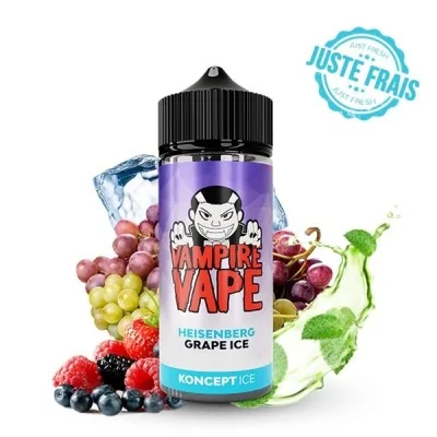 E-liquide Vampire Vape Heisenberg Grape Ice 100ml, fruits rouges et glace, frais E-liquide Vampire Vape Heisenberg Grape Ice 100ml, fruits rouges et glace, frais
