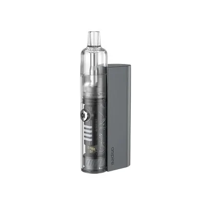 Kit Pod Cyber GT 2400mAh, cigarette électronique compacte grise avec réservoir transparent