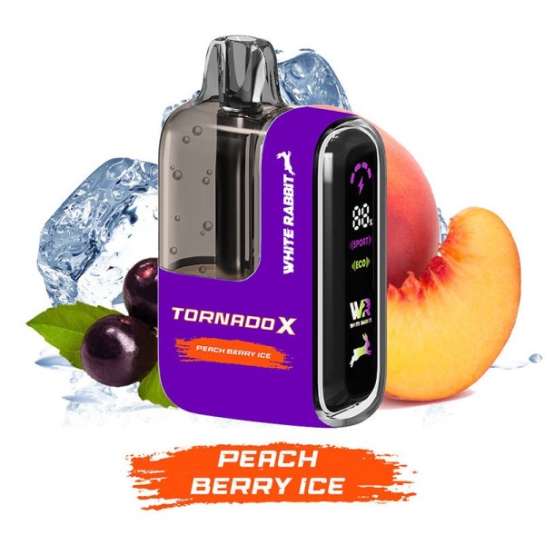 Kit Pod Tornado X 25000 Peach Berry Ice 650mAh 18ml