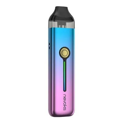 Kit Pod Feelin 2 City Glory Edition Nevoks, dégradé bleu-rose avec bouton central Kit Pod Feelin 2 City Glory Edition Nevoks, dégradé bleu-rose avec bouton central