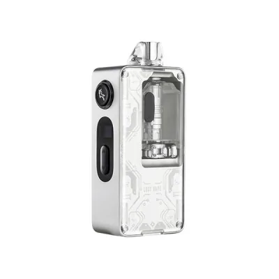 Kit Pod Centaurus B60 AIO Lost Vape, appareil de vapotage compact argenté avec réservoir visible