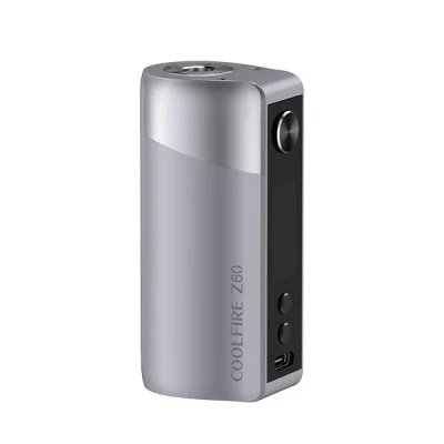 Box CoolFire Z60 Innokin grise avec batterie 18650 intégrée, design compact et moderne Box CoolFire Z60 Innokin grise avec batterie 18650 intégrée, design compact et moderne