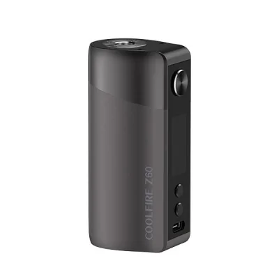 Box électronique CoolFire Z60 Innokin noire avec batterie 18650 intégrée, vue de face Box électronique CoolFire Z60 Innokin noire avec batterie 18650 intégrée, vue de face