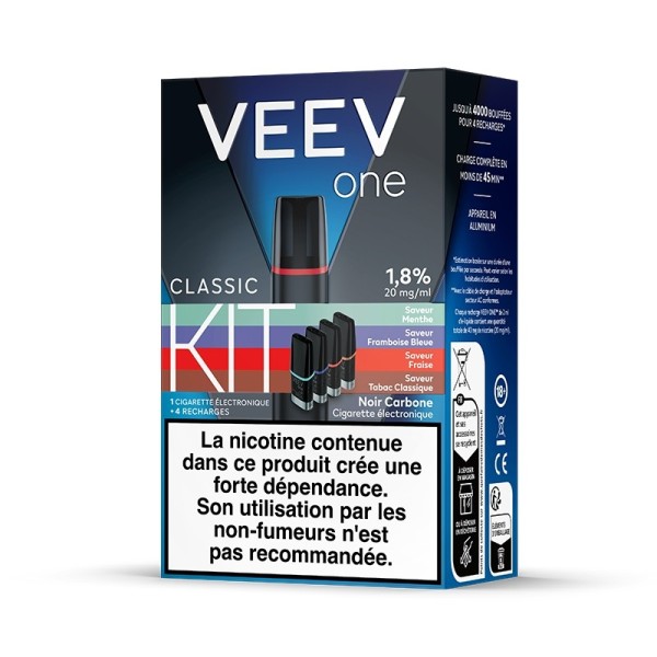 Kit Veev One Saveurs Classiques V2 (20mg/ml)
