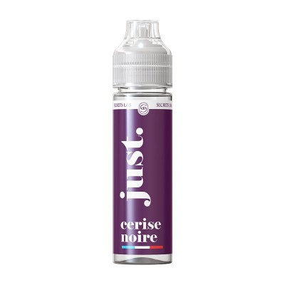 E-liquide Cerise Noire 50ml Just de Secrets Lab, flacon violet avec bouchon blanc