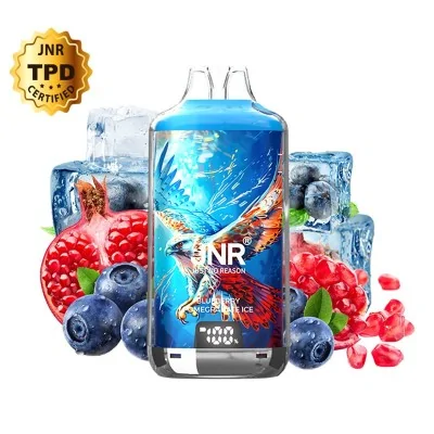Kit Puff Falcon-X Plus JNR 28000 bouffées rechargeable avec fruits rouges et liquide bleu