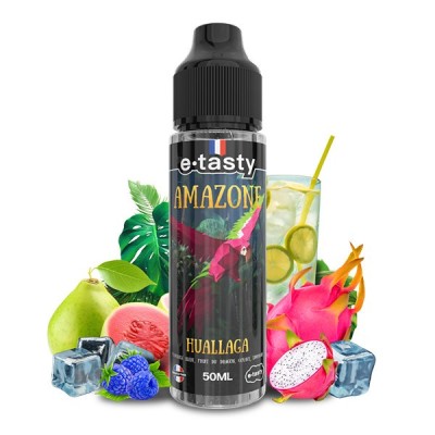 Flacon e-liquide Huallaga e-Tasty Amazone 50ml avec fruits exotiques et glaçons Flacon e-liquide Huallaga e-Tasty Amazone 50ml avec fruits exotiques et glaçons