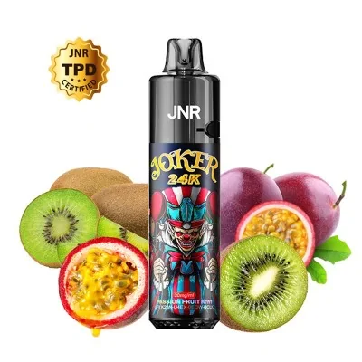 E-liquide Joker 24K JNR saveur fruit de la passion et kiwi avec fruits frais E-liquide Joker 24K JNR saveur fruit de la passion et kiwi avec fruits frais