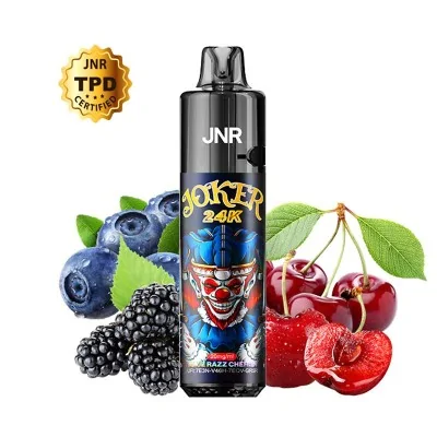 Cigarette électronique JNR Joker 24K avec fruits: myrtilles, mûres, cerises et framboises Cigarette électronique JNR Joker 24K avec fruits: myrtilles, mûres, cerises et framboises